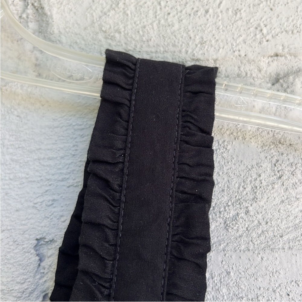 NWT Anthropologie Linden Slim Square-Neck Black Bodycon Midi Dress Size Small - Picture 7 of 16